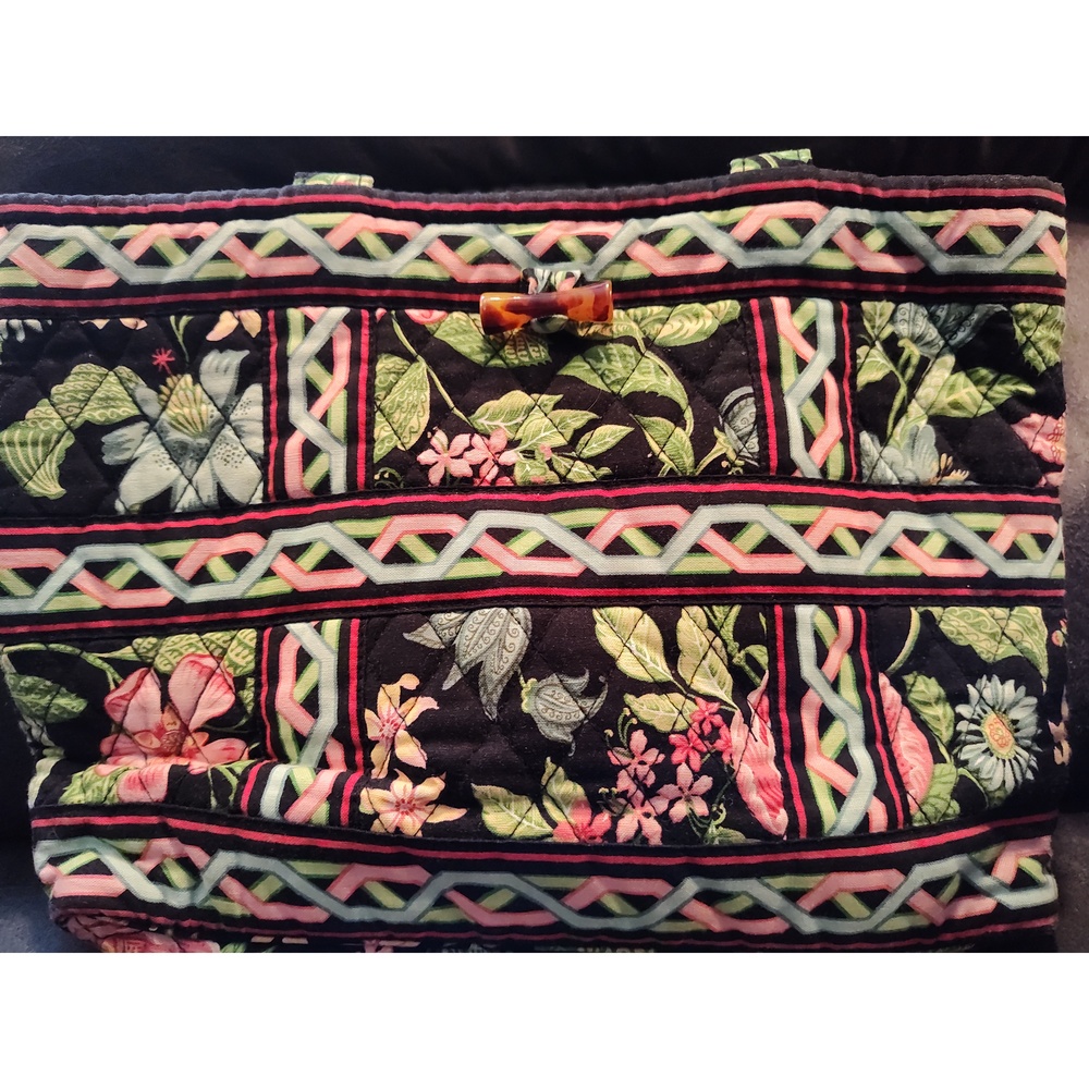 VERA BRADLEY Botanica Floral Retired Pattern Shoulder Bag Very Nice - Picture 2 of 7